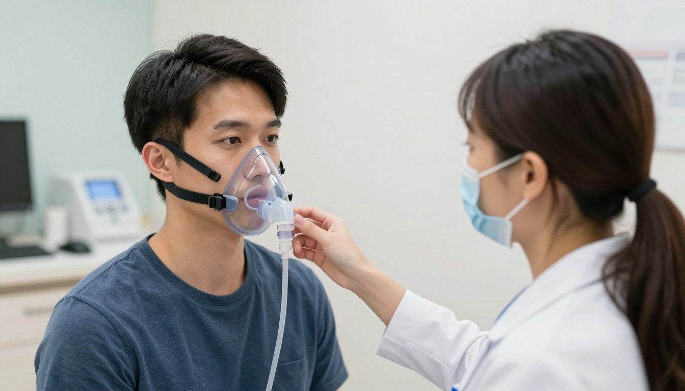 CPAP面罩配適專業諮詢過程展示不同類型面罩