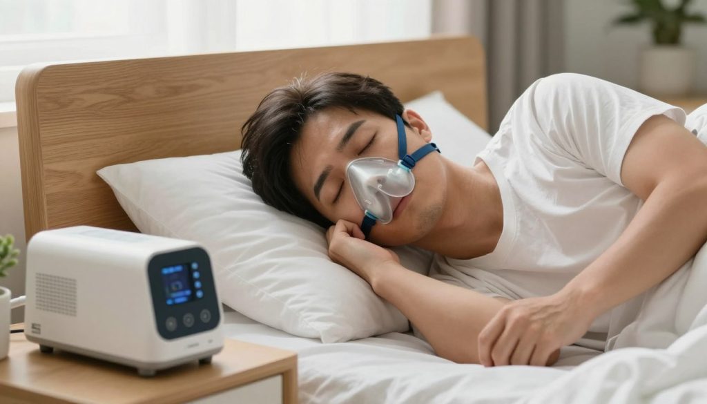 成功CPAP治療後的優質睡眠場景 成功CPAP治療後的優質睡眠場景